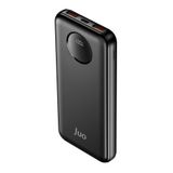 Juo 10000 mAh 22.5W Dijital Led Ekranlı Siyah Taşınabilir Hızlı Şarj Cihazı Powerbank