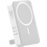 Juo 10000 mAh MagSafe Beyaz Powerbank Standlı PD20W Taşınabilir Kablosuz Hızlı Şarj Cihazı