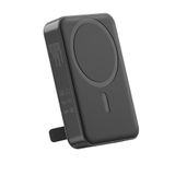 Juo 10000 mAh MagSafe Powerbank Standlı PD20W Siyah Taşınabilir Kablosuz Hızlı Şarj Cihazı