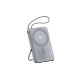 Juo 10000mAh Magsafe 15W Qi2 Sertifikalı Powerbank 22.5 Type-C Kablolu Standlı Taşınabilir Kablosuz