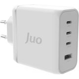 Juo 100W 4 Portlu Usb-C + Usb-A Gan Şarj Aleti İphone& Macbook & Notebook Uyumlu Pd Type-C Hızlı Şarj Cihazı Beyaz Teşhir Outlet Vitrin