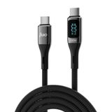 Juo 100W 5A QC4.0 2 mt Dijital Led Ekranlı E-Mark Çipli USB PD Type-C Hızlı Şarj ve Data Kablosu