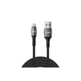 Juo 12W 2.4A USB-A to Lightning Apple iPhone iPad 2 mt Örgülü Hızlı Şarj ve Data Kablosu