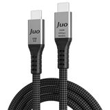 Juo 2 mt USB 4.0 240W 40 GBPS Thunderbolt 4 8K 60 Hz USB-C Görüntü Aktarım ve Type-C Hızlı Şarj ve Data Kablosu