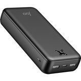 Juo 20.000 mAh 10.5W Siyah Çift USB-A Çıkışlı Taşınabilir Hızlı Şarj Cihazı Powerbank
