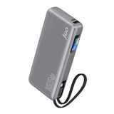 Juo 20000 mAh 165W LED Ekranlı USB-A + Type-C Kablolu Taşınabilir PD Hızlı Şarj Cihazı Powerbank