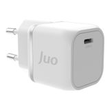 Juo 20W GaN USB-C iPhone ve iPad ve Android Uyumlu PD QC4.0 Type-C Beyaz Hızlı Şarj Cihazı