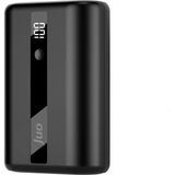 Juo 22.5W 10000 mAh LED Ekranlı Mini Powerbank Taşınabilir Hızlı Şarj Cihazı - Siyah