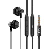 Juo 3.5mm Jack Girişli Mikrofonlu Kablolu Kulak Içi Kulaklık Metal - Siyah