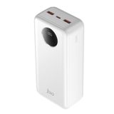Juo 30.000 mAh 22.5W Beyaz Dijital Led Ekranlı Taşınabilir Hızlı Şarj Cihazı Powerbank