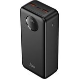Juo 30.000 mAh 22.5W Siyah Dijital Led Ekranlı Taşınabilir Hızlı Şarj Cihazı Powerbank