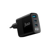 Juo 65w Gan Led Ekranlı Hızlı Şarj Cihazı 2 Type-c Usb-a Iphone & Ipad & Notebook Uyumlu Şarj Alet
