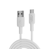 Juo 66W USB-A to USB Type-C Silikon Beyaz 1 mt Hızlı Şarj ve Data Kablosu