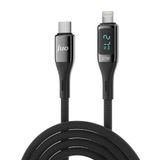 Juo iPhone iPad 27W Dijital Led Ekranlı USB Type-C to Lightning 1 mt Hızlı Şarj ve Data Kablosu