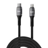 Juo iPhone iPad 27W USB Type-C to Lightning 2 mt Örgülü Hızlı Şarj ve Data Kablosu