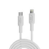 Juo iPhone iPad 27W USB Type-C to Lightning Beyaz 1 mt Silikon Hızlı Şarj ve Data Kablosu