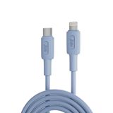 Juo iPhone iPad 27W USB Type-C to Lightning Mavi 1 mt Silikon Hızlı Şarj ve Data Kablosu