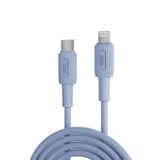 Juo iPhone iPad 27W USB Type-C to Lightning Mavi 1 mt Silikon Hızlı Şarj ve Data Kablosu
