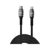 Juo JCBK272-B 27w Usb Type-c To Lightning Örgülü Hızlı Şarj Ve Data Kablosu 2 M