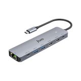 Juo MT03353 Type-c 2 Hdmı Dual Mst 4k 60hz Gigabit Ethetnet Dönüştürücü 100w Usb 3.2 Çoklayıcı Hub