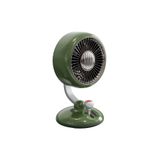 Juo Q3 120° Salınımlı 3 Kademeli LED Işıklı Şarjlı Masaüstü Fan Vantilatör Retro Yeşil