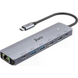 Juo Type-C 2Xhdmı Dual Mst 4K 60Hz Gigabit Ethernet Dönüştürücü 100W Usb 3.2 Çoklayıcı Hub - Outlet