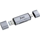 Juo USB 3.2 Type-C ve Usb-A Otg Sd / Micro Sd Hafıza Kart Okuyucu - Gri