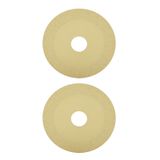 JUOPZKENN 2 Adet Cam Kesme Diski, 22mm ID 100mm OD 15mm Kum Genişliği 1mm Cam Seramik Açılı Taşlama için Elmas Kesme Diski, Cam Taşlama için Cam Testere Bıçağı, Yeşim, Şarap Şişeleri,(champagn)