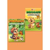 Jüpiter Çocuk Yayınları Dinozor Boyama & Aktivite Kitabı 2’li Set - 4-7 Yaş Çocuklar İçin - 60 Sayfa - Eğitici ve Eğlenceli Etkinlikler
