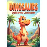 Jüpiter Çocuk Yayınları Dinozor Boyama Kitabı – Ingilizce Dinozor Isimleri ve Türkçe Okunuşlu | 4-8 Yaş Eğitici Çocuk Boyama Kitabı | 24 Sayfa A4 Büyük Boy