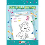 Jüpiter Çocuk Yayınları Sayılarla Boyama Kitabı – Seviye 1 3-4 Yaş Çocuklar İçin Eğitici 32 Sayfa - Okul Öncesi