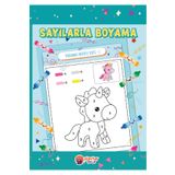Jüpiter Çocuk Yayınları Sayılarla Boyama Kitabı – Seviye 1 | Çocuklar Için | 3-4 Yaş | 32 Sayfa | Kodlamalı Aktivite Serisi