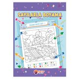 Jüpiter Çocuk Yayınları Sayılarla Boyama Kitabı – Seviye 3 | Çocuklar Için | 5-7 Yaş | 32 Sayfa | Kodlamalı Aktivite Serisi
