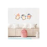 Jüppo Dansçı Penguenler Duvar Sticker, Penguen Duvar Çıkartması, Bebek Ve Çocuk Odası Dekorasyonu