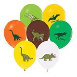 Jurassic Dinozor Baskılı Balon 10 Adet