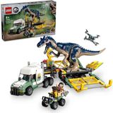 Jurassic World Dinozor Görevleri: Allosaurus Taşıma Kamyonu 76966 - 8 Yaş ve Üzeri Çocuklar Için Yaratıcı Oyuncak Yapım Seti (588 Parça)