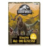 Jurassic World: Ultimativer Mal- und Stickerspaß: Malblock mit 1 Stickerseite