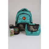 Jurassic World x Dekomus "T-Rex Force Collection" Jurassıc World Lisanslı Okul ve Beslenme Çantası,Matara,Beslenme Kabı Seti