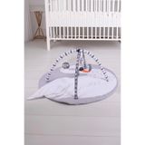 Jusso Babyjest 3 Boyutlu Dokunuş Safari Hayvanlar Oyun Halısı 115x115cm - Kuğu