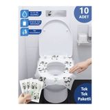 Jusso Panda Desenli Tekli Paket Hijyenik Klozet Örtüsü - 10 Adet
