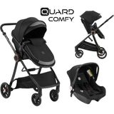 Jusso Quard Comfy Travel Sistem Bebek Arabası - Siyah