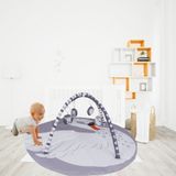 Jusso Toys Büyük Maceralar Dev Oyun Halısı 115*115 cm - Gri - 115 x 115 cm