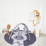 Jusso Toys Büyük Maceralar Dev Oyun Halısı 115*115 cm - Gri - Beyaz - 115 x 115 cm