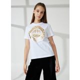 Just Cavalli 74PBHF03 Beyaz Kadın T-shirt