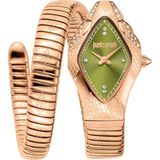 Just Cavalli Açık Yeşil Kadran Rose Gold Kasa ve Kordon Kadın Kol Saati - Standart