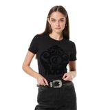Just Cavalli Baskılı T-Shirt, M, 5003220039, Siyah, Kadın