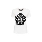 Just Cavalli Baskılı T-Shirt, M, 5003220048, Beyaz, Kadın
