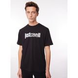 Just Cavalli Bisiklet Yaka Siyah Erkek T-Shirt 75OAHG05 - XL