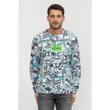 Just Cavalli Bisiklet Yaka Sweatshirt Mavi, M, 974513, MAVİ, erkek