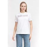 Just Cavalli Bisiklet Yaka T-Shirt, S, 5003068721, Beyaz, Kadın